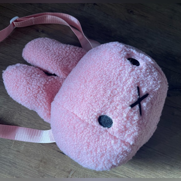 MIFFY-Brand New (NWOT) Fleece Crossbody Handbag-Your Choice White or Pink - Picture 13 of 16